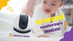 camera supraveghere bebe WIFI monitorizare prin telefon